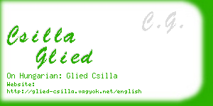 csilla glied business card